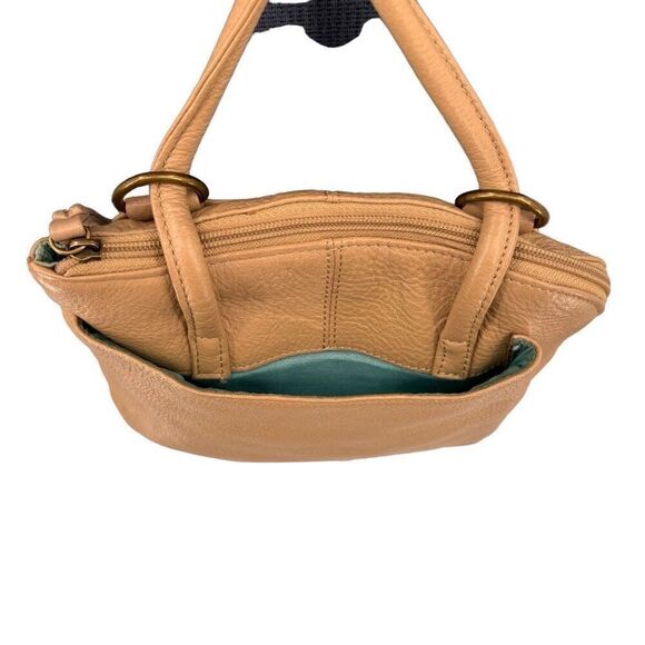 Clarks Leather Backpack Bag Tan - Picture 3 of 9